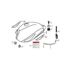 BENZİN DEPOSU BEYAZ (DRAGON50)