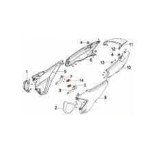 ARKA YAN PANEL SOL BEYAZ ( STRIKE 150 )